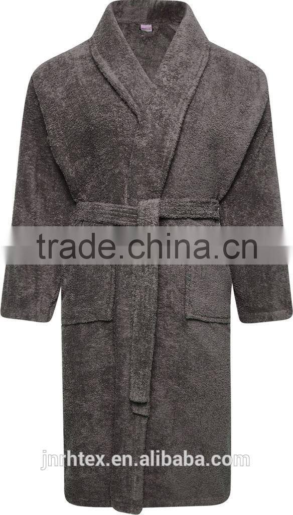 Top quality custom design soft 100 cotton bathrobe wholesale