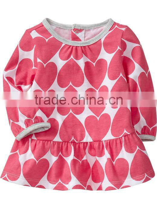 BABY GIRLS STRIPED CREW NECK TOP
