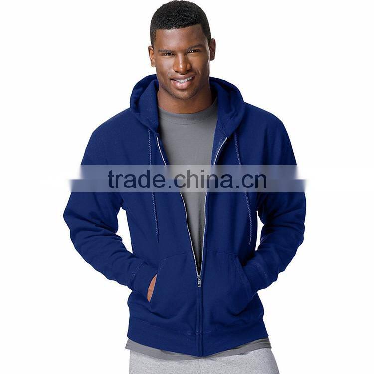 Latest Design Custom Zip Up Cheap Price Fashion Men's Clothing Bulk Plain Hoodies