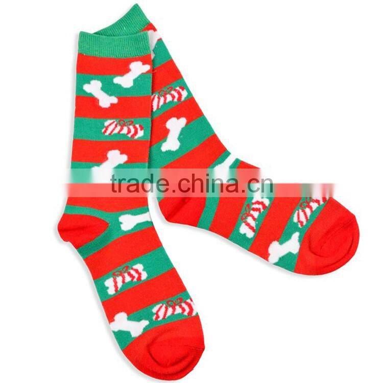 China factory merry christmas custom sublimation blank bulk wholesale socks