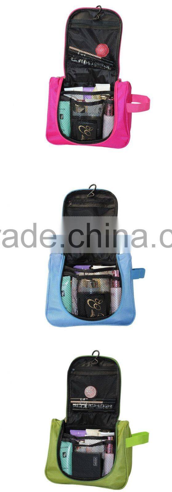 Small professional plain travel oxford travel makeup organizer custom woman hand bag with compartment