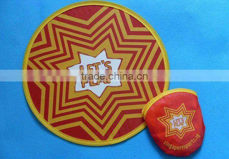 190T nylon foldable silicone frisbee