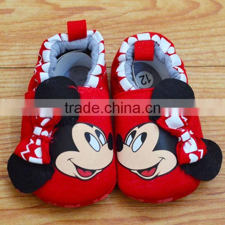 Mickey Smiling face printed Baby footwear