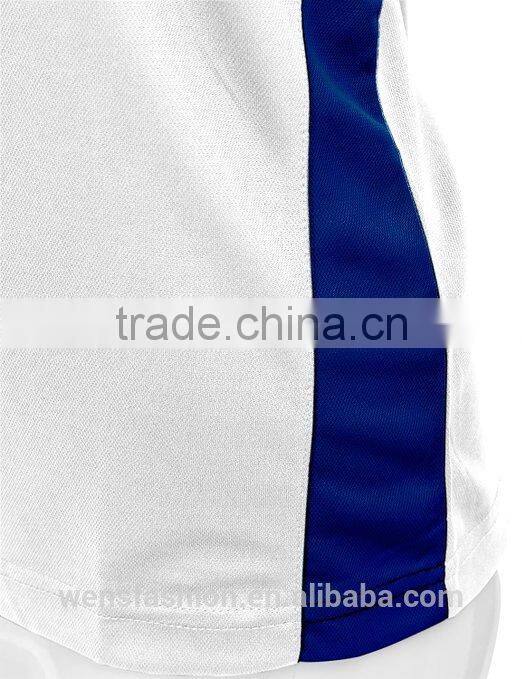 100% Polyester Dry Fit Bowling Polo T-shirt White