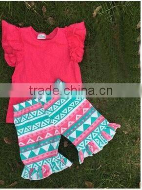 Wholesale Thanksgiving Day Turkey 2016 child clothes girls turkey top and polka dots dress children outfits