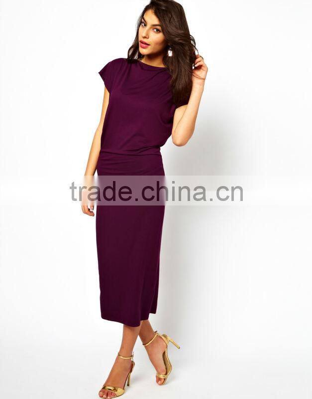 Midi Dress With Deep V Back