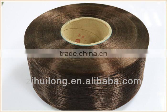 yarns fdy,dope dyed polyester ,trilobal bright,semil dull