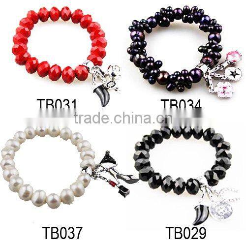 Charms bracelets glass ball jewelry