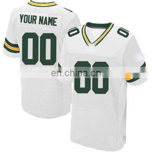 custom design printed white american football jersey