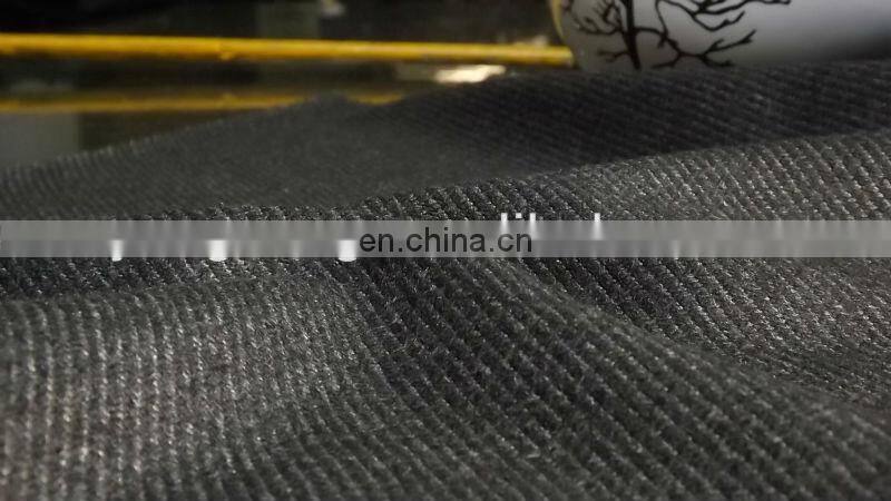 Knit wool polyester thread fabric