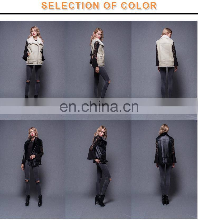 Durability Sheepskin Double Face Fur Women Vest