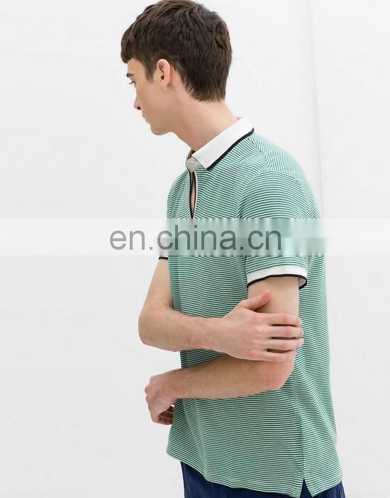 Wholesale High Quality Guangzhou Clothing Polo T-shirts Custom StripeTshirts Polo