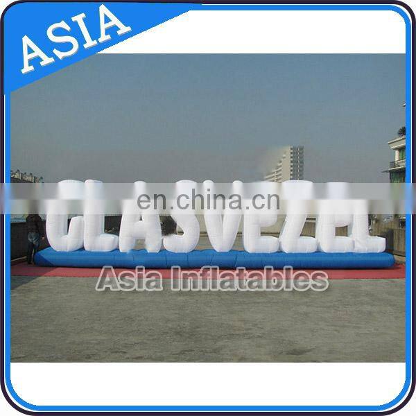 Colorful Inflatable Letters / Giant Inflatable Led Light Up Numbers For Deocration / Inflatable Letters Model For Wedding