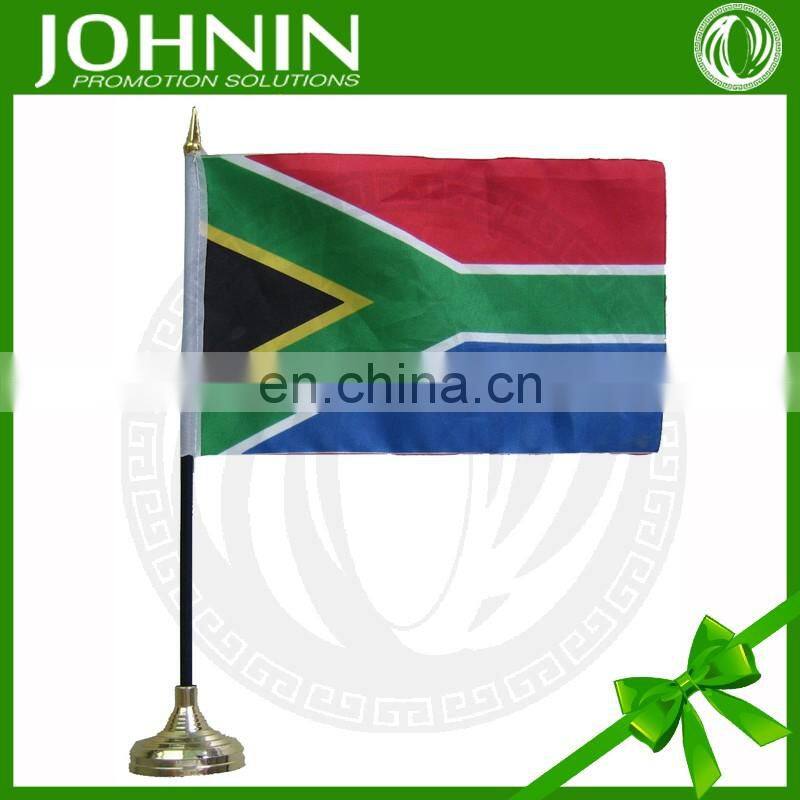 direct factory polyester printed national promotion desk table flag