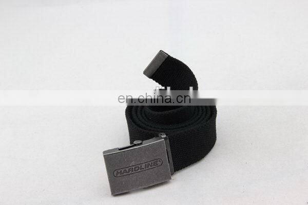 Canvas Belt With Metal Buckle Nickel-Free Belt Buckle