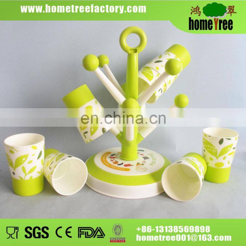 Mug Tree Holder Plastic 8pcs Cup Drying Hanger Rack
