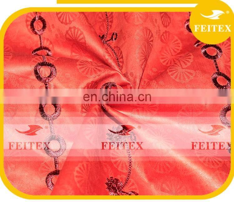 FEITEX Fashion Embroidery Lace Fabric China Fabric Market Wholesale Lace Curtain With Embroidery