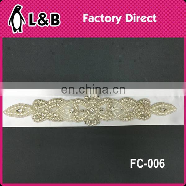 best selling crystal rhinestone belt for wedding dress