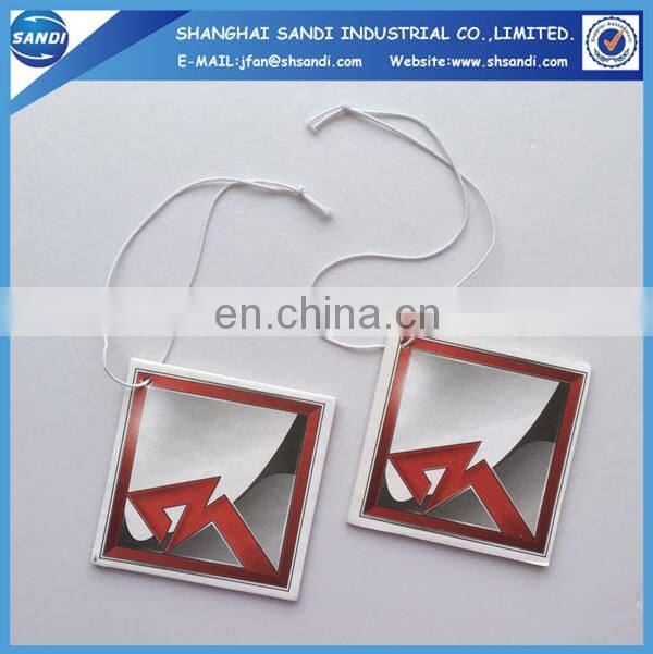Promotional custom hanging auto air freshener with printing