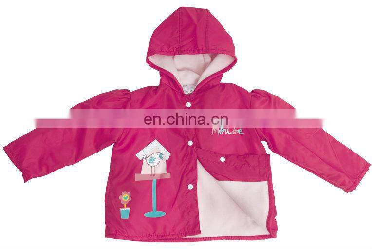 Cute Waterproof Hooded PVC Kids Children Raincoat