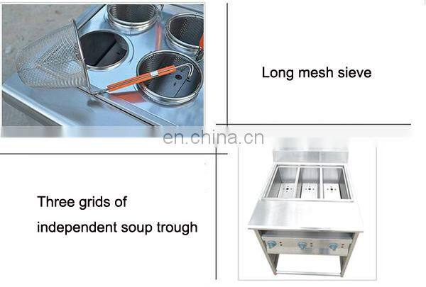 Gas convection pasta cooker & bain marie /noodle cooker with 6 baskets