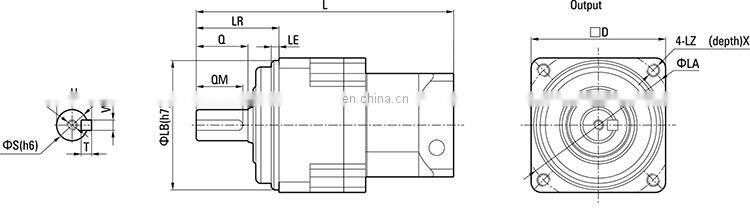 High Precision Planetary Reducer Motor Speed Reducer Gearbox For BLDC Motor EMM546