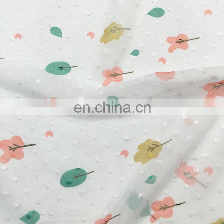 2020 new design chiffon printed fabric 75D for women's dress
