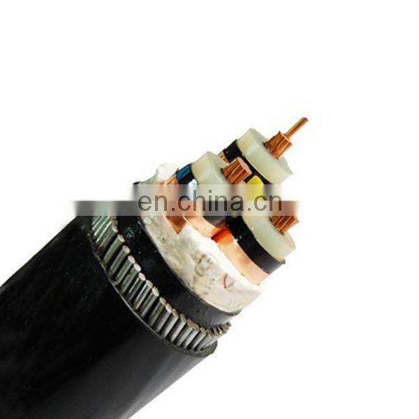 MV wire armored cable 3*70 11kv cable copper tape shield cable