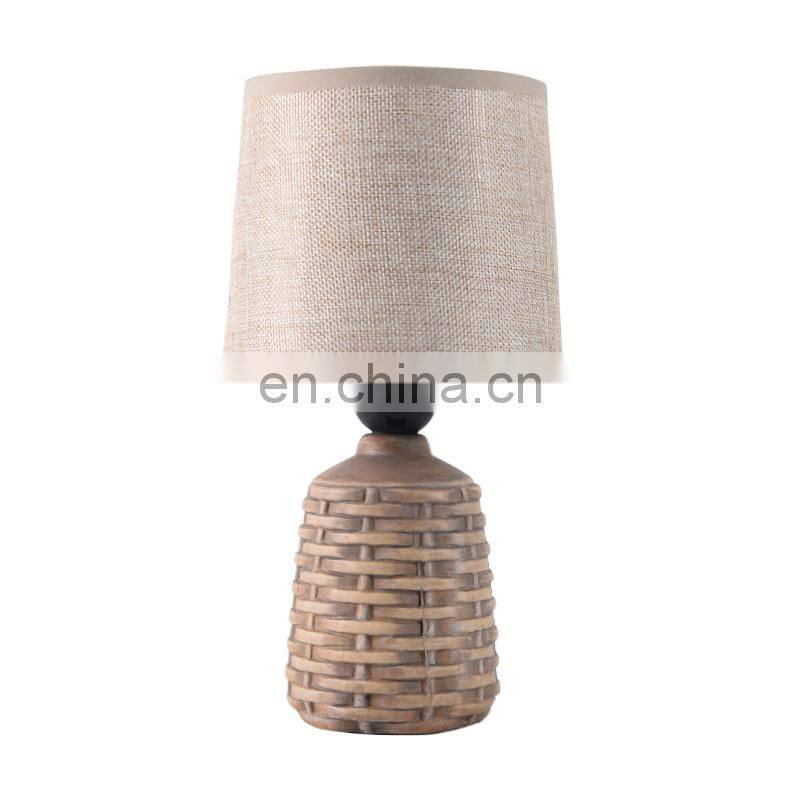 table lamps item type and new desig of ratton pattern LED desk lamp