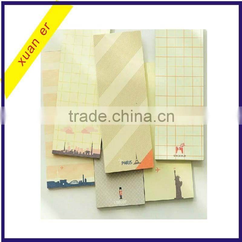 China wholesale fashion custom adhesive paper sticky notepad