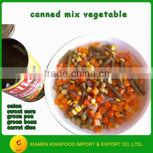 Wholesale canned Mixed vegetables brand Vegetable in tin 425g