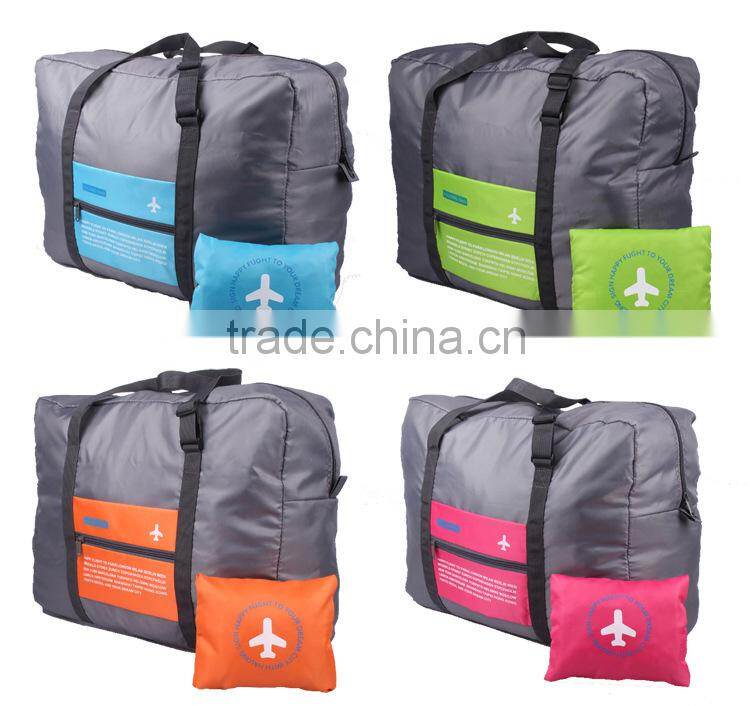 Waterproof Foldable Super Lightweight Large Capacity Storage Luggage Bag for Travel Camping, Sports Gear or Gym, Can Attach on t