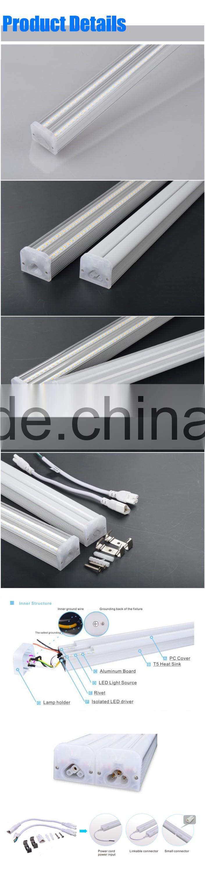 Latest price good quality 25w led t5 tube t5 led light t5 led with ce rohs approved