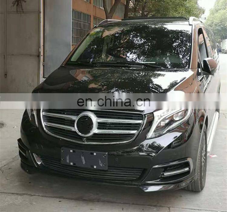 W447 body kits fit for V-class W447 B style w447 kit Front lip Rear diffuserBumper LED light LED light cover Muffler tips