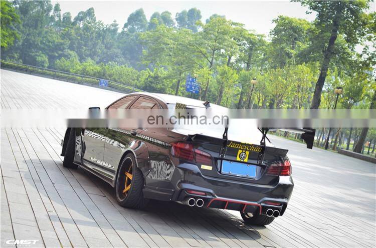 Widebody kit for BMW 5 series F10 F18 CMST style front bumper rear bumper wide flare side skirts trunk spoiler fenders facelift