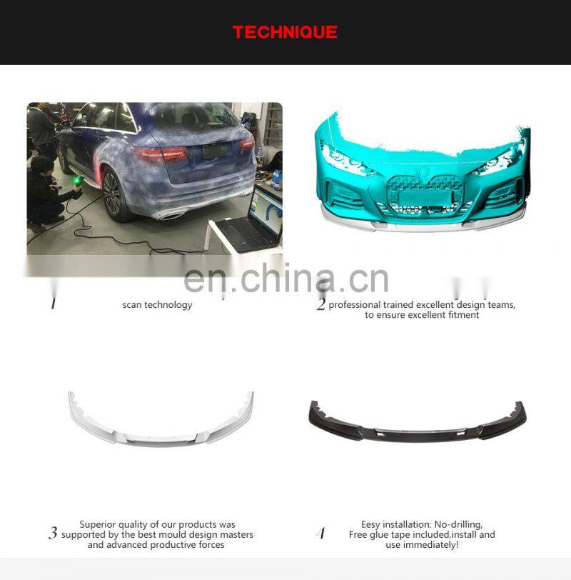 Dry Carbon Fiber G22 Front Splitter Lips for BMW G22 G23 G26 430i 440i M Sport 2020 2021