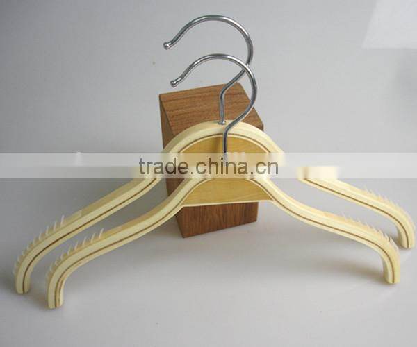 LM 393 Laminated hanger kids hanger with nonslip strip
