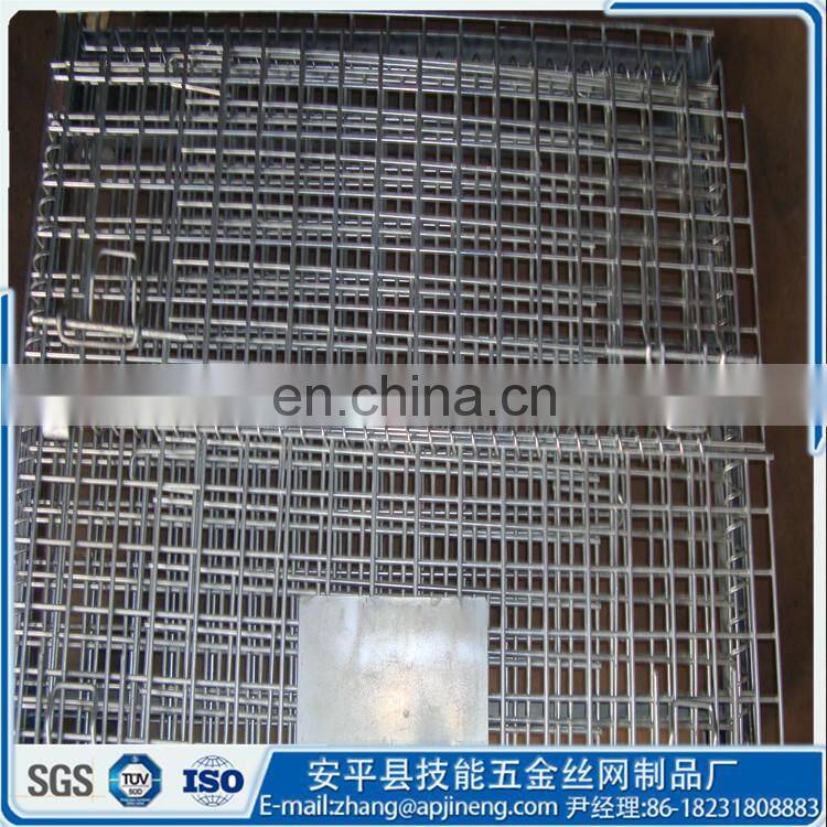 metal Turnover box ,stackable wire mesh container,metal wire mesh stacking basket