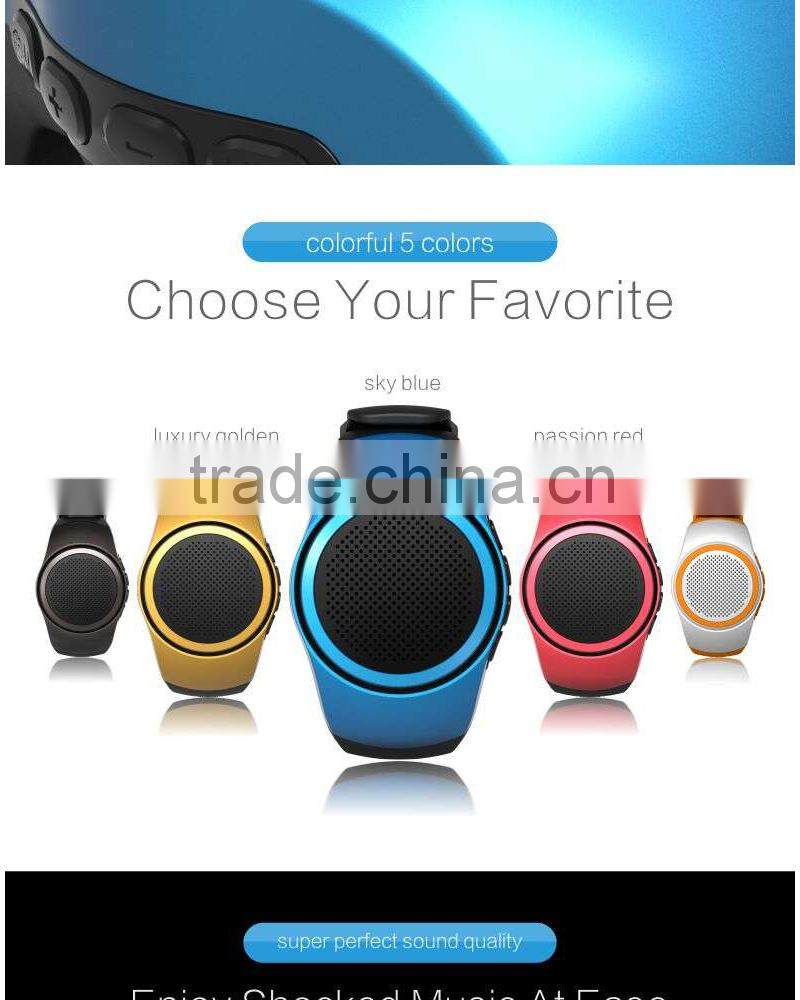 2015 new general hot sell bluetooth speaker smart sport music watch