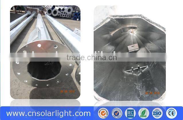 Special price for airport seaport villa high mast lighting poles specification