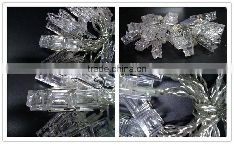 2015 new design spring clip led battery powerd light ,christmas light,party decorate