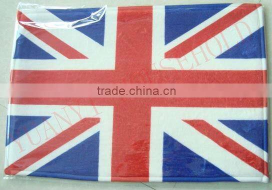 UK flag bath mats wholesale memory foam bath mat