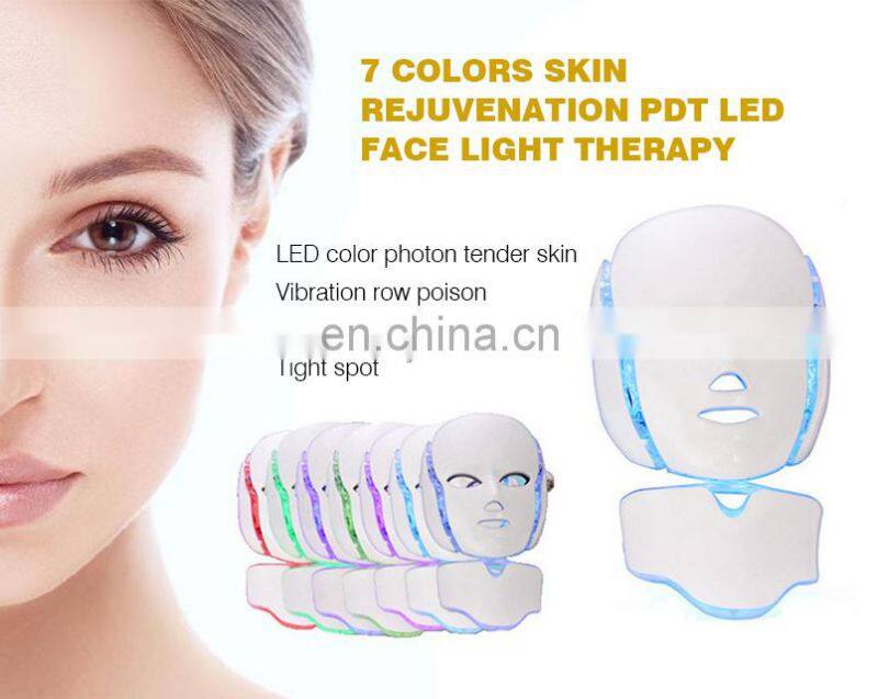 2021 PDT hot sale 7 colors beauty therapy for neck care radio mesotherapy radio factory sale frequency face massager