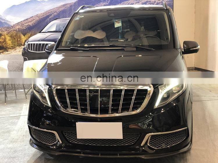 Top Quality Modify V900 For Mercedes-benz V-class Vito W447 Body Kit Front Rear Bumper & Lip Hood Headlights Taillights