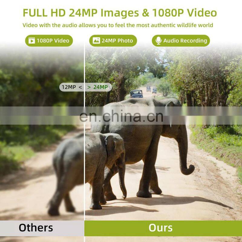 24MP 1080P thermal camera for hunting Motion Activated Camera Wildlife waterproof Hunting trail night vision Camera HC-808A