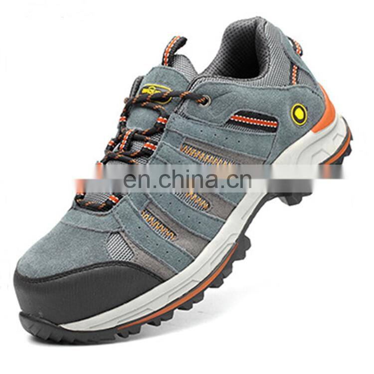 Genuine leather men shoes stylish safety shoes industrial safety shoe specification