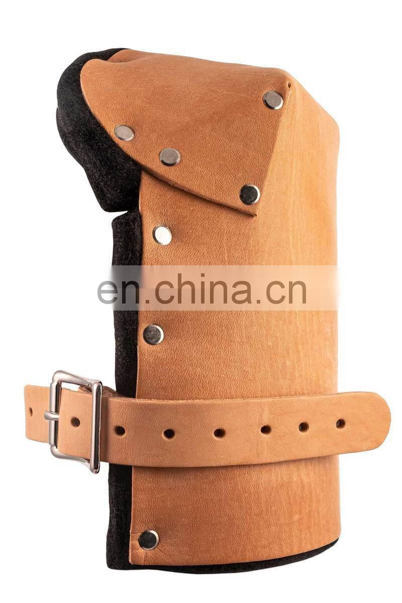 Leather EVA foam Elastic strap Soft Work Flooring Knee Pads for construction carpenter working Protection Leather Knee Pads