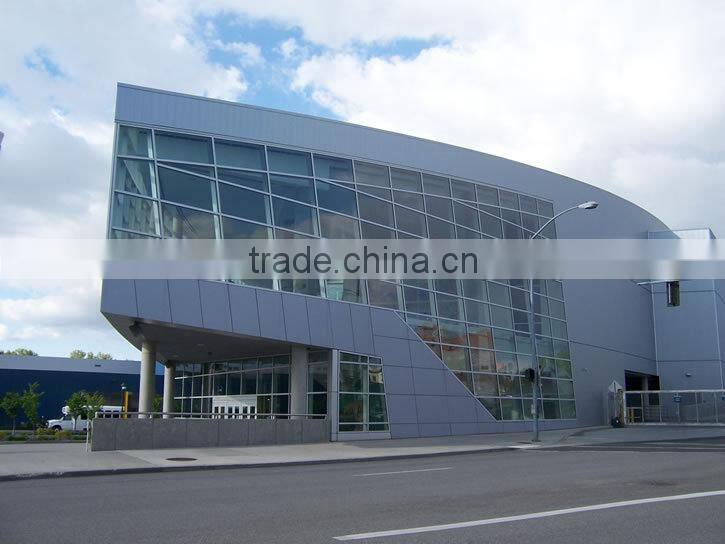 Low Cost Prefabricated Glass Roof For Exhibition Hall
