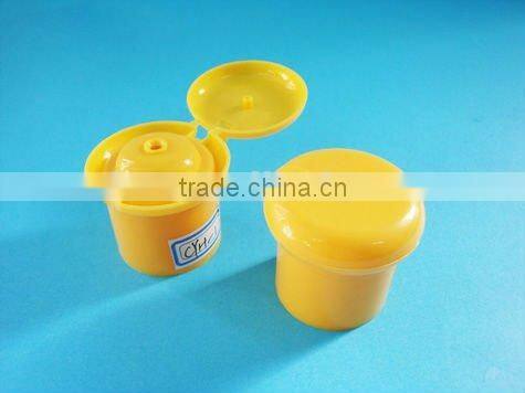 24/410 UV plstic flip top cap,shining silver plastic cap for bottle
