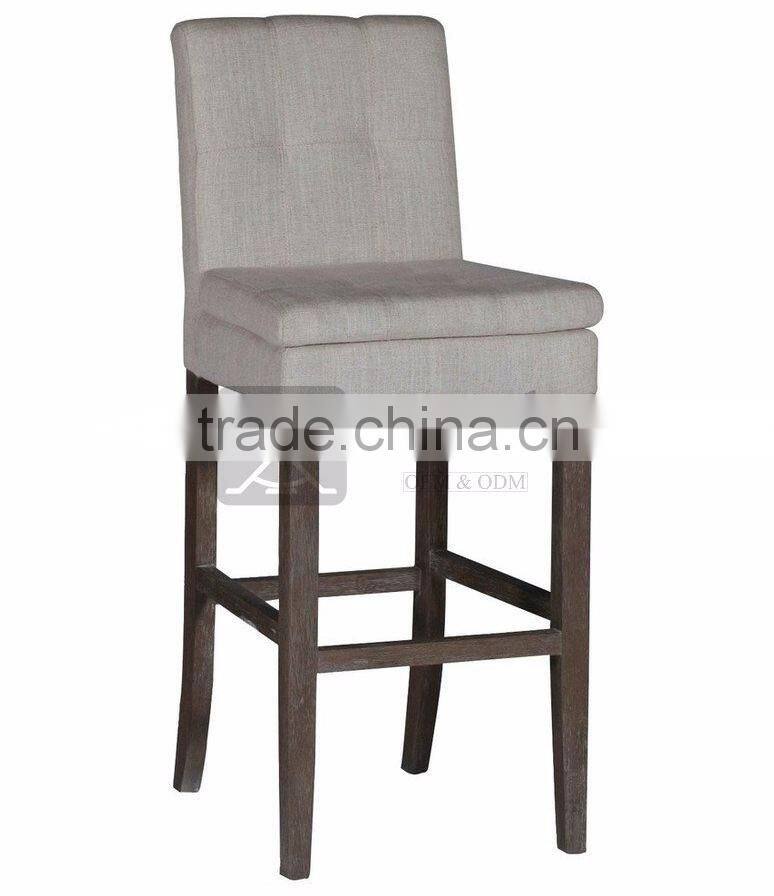 BC-029 Durable Simple Design Linen Fabric Bar Chiar